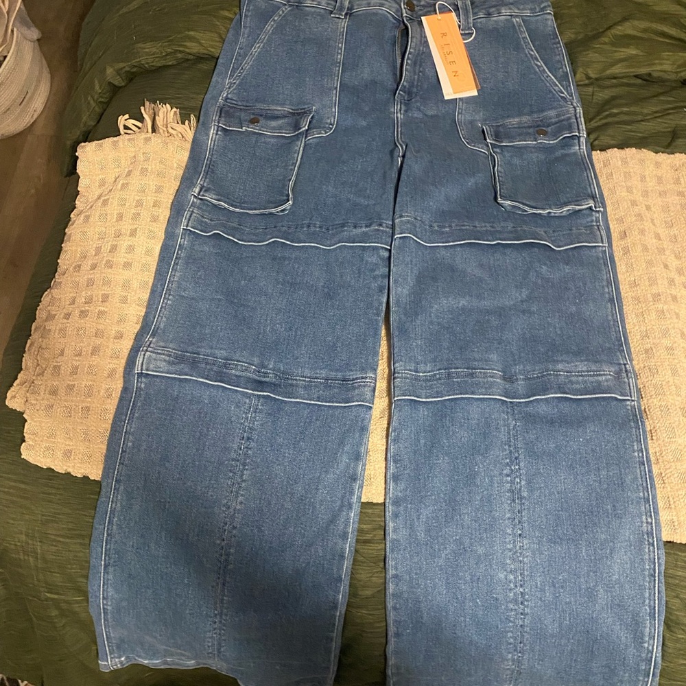 Free People Wide-Leg Denim Jeans